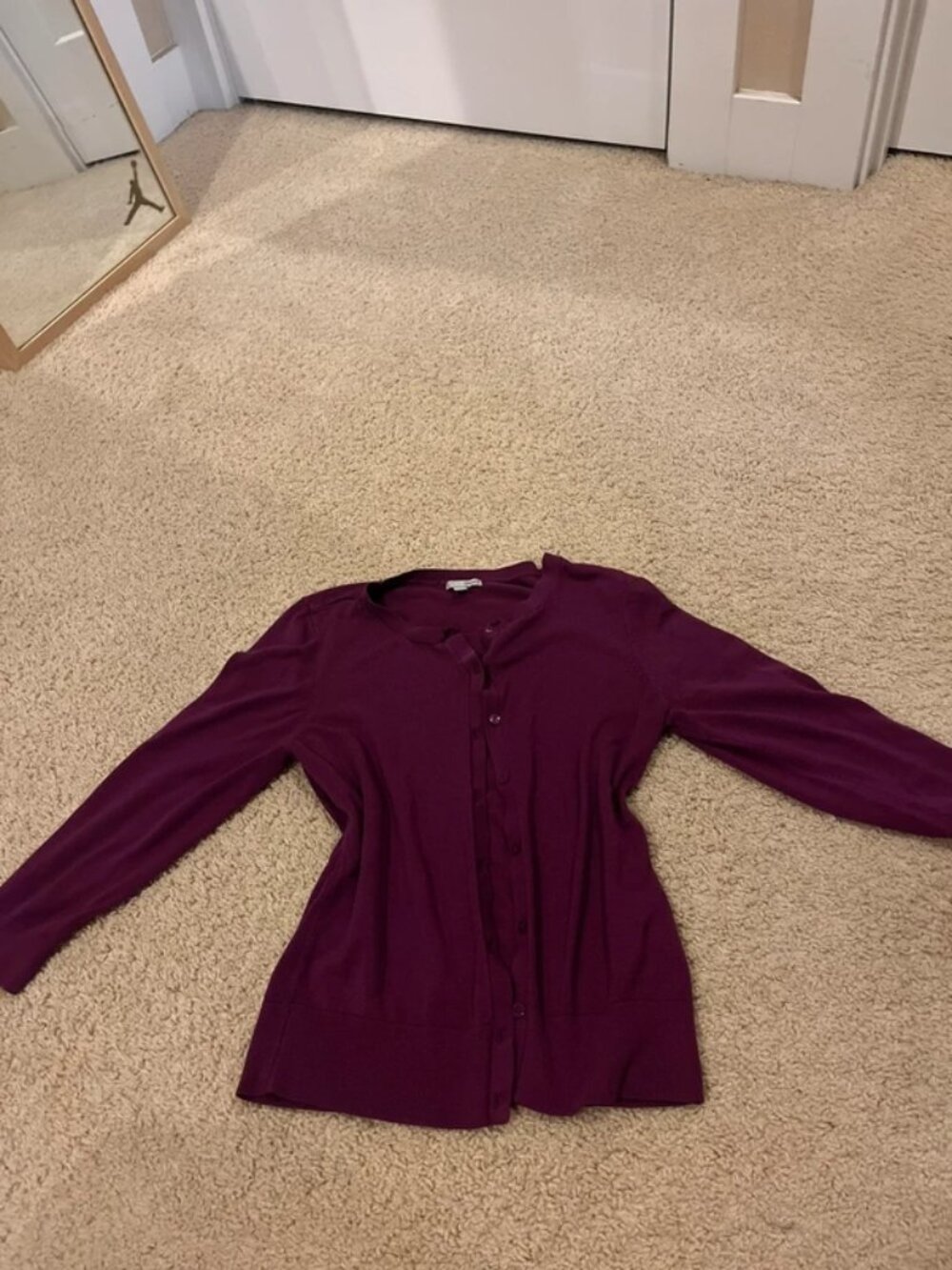 vintage y2k purple cardigan